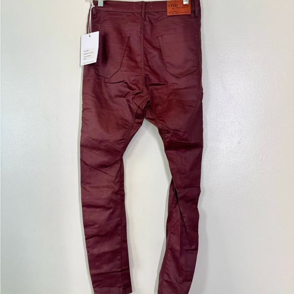 One Teaspoon Burgundy Embroidered Skinny Jeans/Pants *NWT* - Picture 5 of 10
